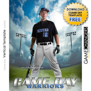 Baseball Game Day Free Photoshop Template