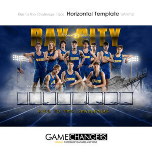 Unique Creative photoshop template for track with customizable digital background.