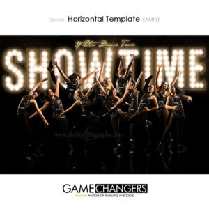 Dance Horizontal : Photoshop Template Team for Photographers with Lights Bokeh Sparkle