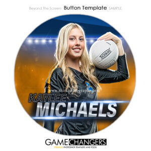 Beyond The Screen Basketball Button Photoshop Template Digital Background Sports Team Game Changers Shirk Photography