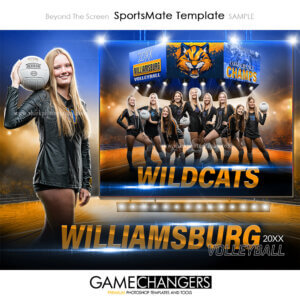 Beyond The Screen Basketball SportsMate Photoshop Template Digital Background Sports Team Game Changers Shirk Photography