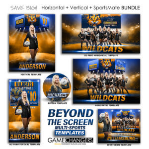 Beyond The Screen Volleyball Photoshop Template Digital Background Sports Team Game Changers Shirk Photography