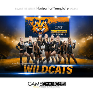 Beyond The Screen Basketball Horizontal Photoshop Template Digital Background Sports Team Game Changers Shirk Photography
