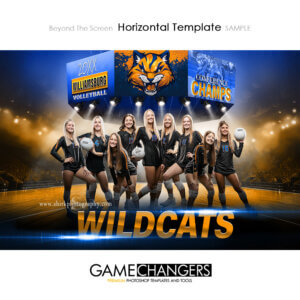 Beyond The Screen Basketball Horizontal Photoshop Template Digital Background Sports Team Game Changers Shirk Photography