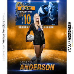 Beyond The Screen Basketball Vertical Photoshop Template Digital Background Sports Team Game Changers Shirk Photography
