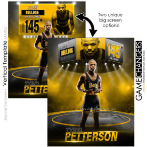 Beyond The Screen Wrestling Vertical Photoshop Template Digital Background Sports Team Game Changers Shirk Photography