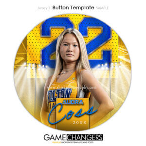 Jersey 3 Track Button Photoshop Template Digital Background Sports Team Game Changers Shirk Photography