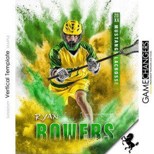 Sandstorm Hockey Powder Vertical Photoshop Template Digital Background Sports Team Game Changers Shirk Photography