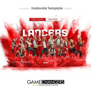 Sandstorm Softball Powder Horizontal Photoshop Template Digital Background Sports Team Game Changers Shirk Photography