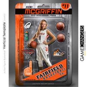 Action Figure Vertical Basketball Photoshop Template Digital Background Sports Team Game Changers Shirk Photography