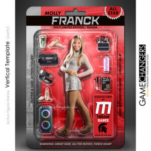 Action Figure Dance Vertical Photoshop Template Digital Background Sports Team Game Changers Shirk Photography