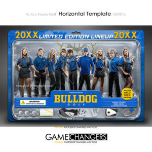 Action Figure Golf Horizontal Photoshop Template Digital Background Sports Team Game Changers Shirk Photography
