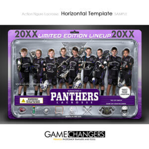 Action Figure Lacrosse Horizontal Photoshop Template Digital Background Sports Team Game Changers Shirk Photography