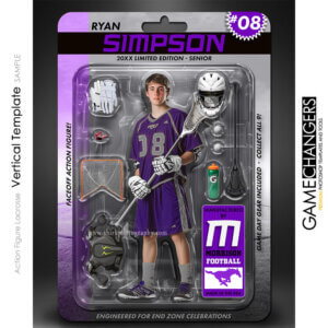 Action Figure Lacrosse Vertical Photoshop Template Digital Background Sports Team Game Changers Shirk Photography