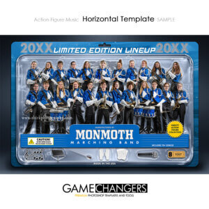 Action Figure Music Marching Band Horizontal Photoshop Template Digital Background Sports Team Game Changers Shirk Photography