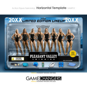 Action Figure Swimming Horizontal Photoshop Template Digital Background Sports Team Game Changers Shirk Photography