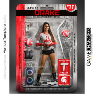 Action Figure Vertical Volleyball Photoshop Template Digital Background Sports Team Game Changers Shirk Photography