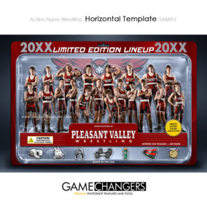 Action Figure Horizontal Wrestling Photoshop Template Digital Background Sports Team Game Changers Shirk Photography