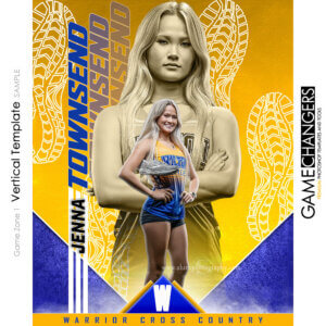 Game Zone Track Cross Country Vertical Photoshop Template Digital Background Sports Team Game Changers Shirk Photography