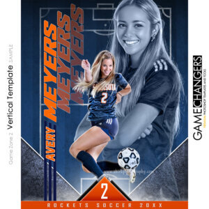 Game Zone Soccer Vertical Photoshop Template Digital Background Sports Team Game Changers Shirk Photography