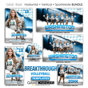 Alternative view of Breakthrough Volleyball Photoshop Templates + Tutorials