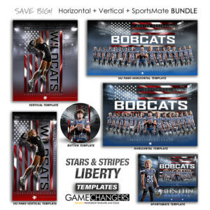 Alternative view of Stars & Stripes - Liberty Photoshop Templates + Tutorials