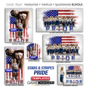 Alternative view of Stars & Stripes - Pride Photoshop Templates + Tutorials