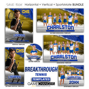 Alternative view of Breakthrough Tennis Photoshop Templates + Tutorials