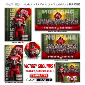 Alternative view of Victory Grounds 1 Football Soccer Field Templates + Tutorials